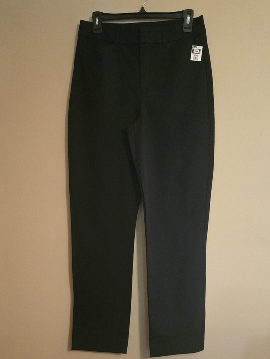 Old Navy Pants - New Old Navy Women's 8 Tall High-rise Pixie Straight Black Ankle Trousers